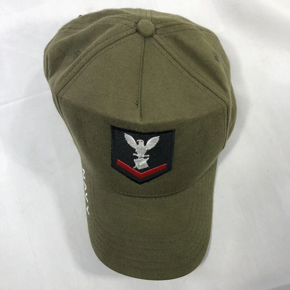 United States Navy Hat Cap by Otto Comfy Fit Green Adjustable One Size Fits Most